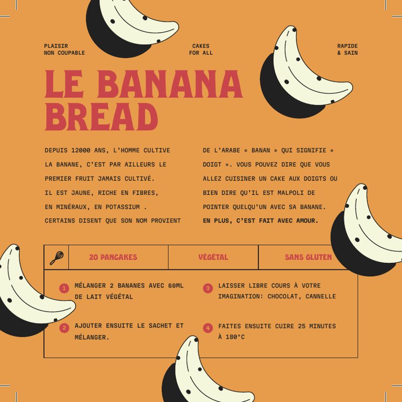 Étiquette du kit Banana bread