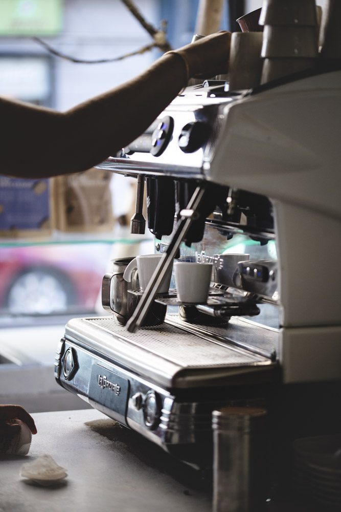 Préparation d'un espresso